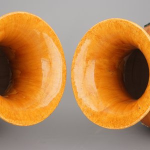 A pair of very tall Chinese sancai glazed vases, 1st half 20th C. — foto 5