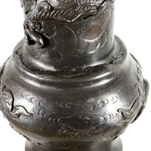 A pair of very tall Japanese bronze floor lamp columns, Meiji, 19th C. — 照片 9
