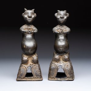 A pair of Vietnamese bronze figures, 19/20th C. — foto 2