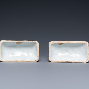 A pair of white Dutch Delft horses, 18th C. — 照片 6