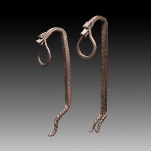 A pair of wrought iron elements, possibly Hispano-Moresque, 16th C. — photo 1