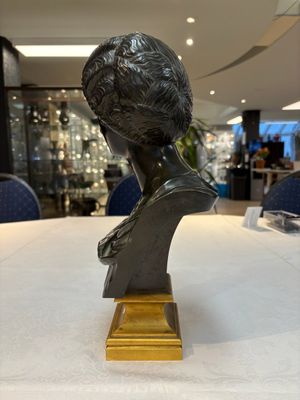 A parcel-gilt bronze bust of a Roman woman, possibly Livia Drusilla or Agrippina the Elder, France, Empire period, early 19th C. — 照片 2