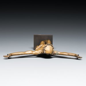 A parcel-gilt bronze Corpus Christi, probably France, 15/16th C. — photo 5