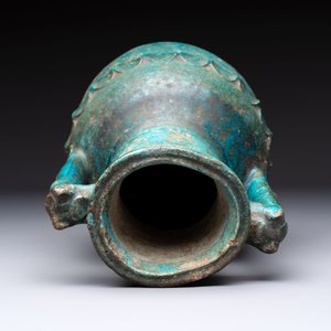 A Parthian turquoise-glazed pottery amphora, Iran, 2nd/3rd C. — photo 6