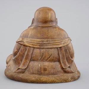 Een grote bronzen boeddha, deels verguld, Yonghzeng merk, 19e eeuw of vroeger — foto 6