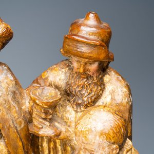 A partly gilded polychrome wooden 'Circumcision' group, Flanders, 16th C. — 照片 10