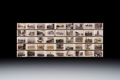 A photo album with sights, landmarks and people of China, incl. Canton, Shanghai, Hangzhou, Guanghzou and Hong Kong, late 19/early 20th C.
