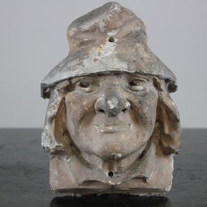 A plaster cast of a peasant's head, workshop De Wispelaere, Bruges, 1st half 20th C. — photo 1