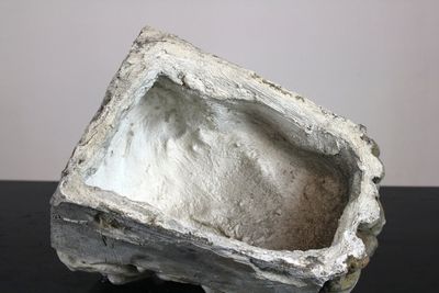 A plaster cast of an antique head, workshop De Wispelaere, Bruges, 1st half 20th C.