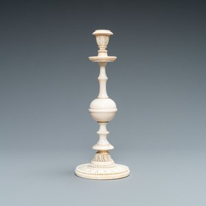 A polished ivory candlestick, probably Dieppe, France, 19th C. — photo 1