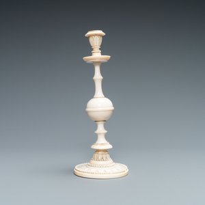 A polished ivory candlestick, probably Dieppe, France, 19th C. — photo 2