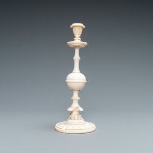 A polished ivory candlestick, probably Dieppe, France, 19th C. — photo 3