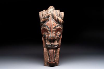 A polychrome 'Batak Singa' architectural element, North Sumatra, Indonesia, 19/20th C.