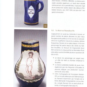 A polychrome Brussels faience commemorative 'musical design' jug, 19th C. — photo 11