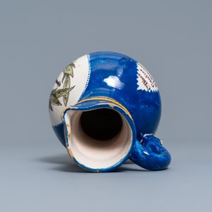 A polychrome Brussels faience commemorative 'musical design' jug, 19th C. — photo 6