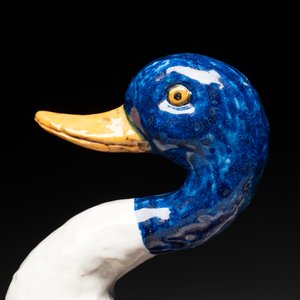 A polychrome Brussels faience duck-shaped tureen and cover, 2nd half 18th C. — photo 2