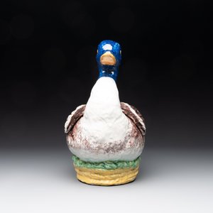 A polychrome Brussels faience duck-shaped tureen and cover, 2nd half 18th C. — photo 7
