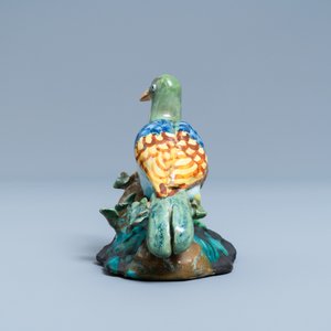 A polychrome Brussels faience model of a seated pigeon, 18th C. — photo 5