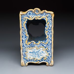 A polychrome Delft style French faience model of a carriage — photo 4