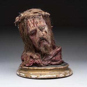 A polychrome devotional wax bust of Christ, Italy, 19th C. — photo 1