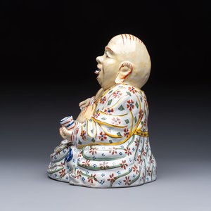 A polychrome Dutch Delft 'Budai' figure, 19th C. — photo 2