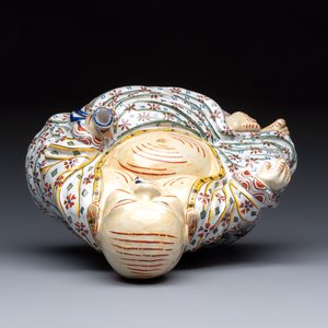 A polychrome Dutch Delft 'Budai' figure, 19th C. — photo 5