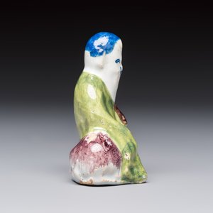 A polychrome Dutch Delft chinoiserie model of Shou Lao on a deer, 18th C. — photo 5