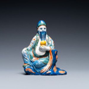 A polychrome Dutch Delft figure of a Chinaman, 18th C. — photo 2