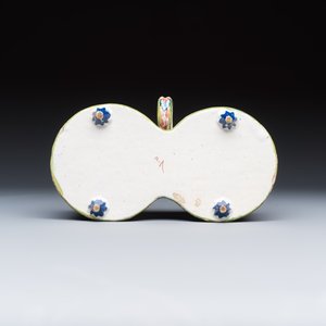 A polychrome Dutch Delft 'Four hearts' oil and vinegar set — photo 14