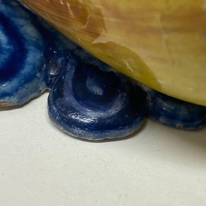 A polychrome Dutch Delft group of three pears, 18th C. — photo 9