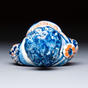 A polychrome Dutch Delft male bust of a Roman emperor or general, early 18th C. — foto 6