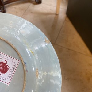 A polychrome Dutch Delft mixed technique plate, 18th C. — 照片 9