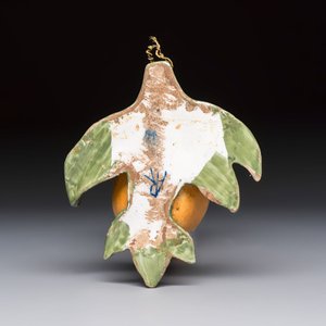 A polychrome Dutch Delft model of a pear — photo 2