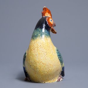 A polychrome Dutch Delft model of a rooster, 19th C. — 照片 4