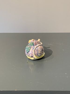A polychrome Dutch Delft model of a squirrel, 18th C. — photo 6
