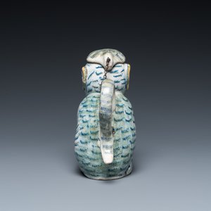 A polychrome Dutch Delft 'monkey' jug, 18th C. — 照片 4