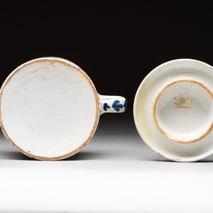 A polychrome Dutch Delft 'orangist' butter tub, 18th C. — photo 7