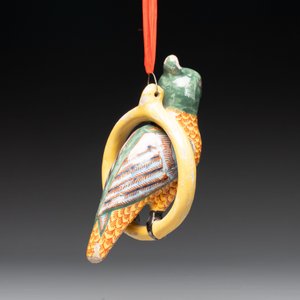 A polychrome Dutch Delft parrot, 19th C. — photo 2