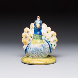 A polychrome Dutch Delft 'Peacock' cover, 18th C. — photo 6