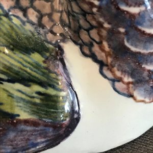 A polychrome Dutch Delft 'plover' butter tub and cover, 18th C. — 照片 11