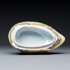 A polychrome Dutch Delft tureen and cover in the shape of a duck — photo 9
