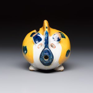 A polychrome Dutch Delft 'Wild Boar' money bank, 18th C. — foto 5
