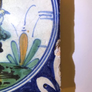 A polychrome Dutch maiolica soldier tile, 1st quarter 17th C. — photo 4