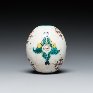 A polychrome egg-shaped hanging ornament, Kutahya, Turkey, 19th C. — 照片 4