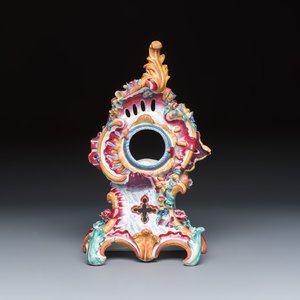 A polychrome faience rococo watch stand — 照片 2