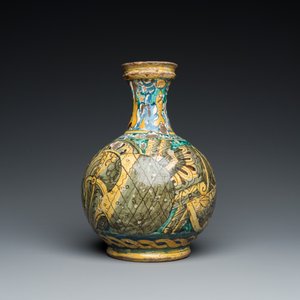 A polychrome Italian maiolica pharmacy bottle, 17th C. — photo 3