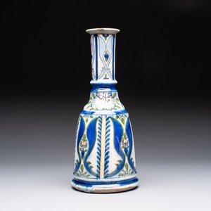 A polychrome pottery hookah base and a Persian turquoise-glazed pottery jar, late Qajar period, Iran, 19/20th C. — 照片 11