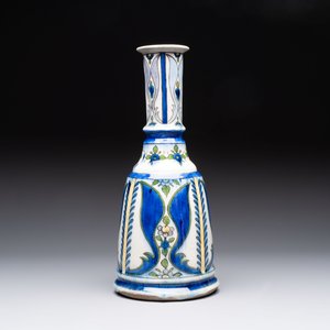 A polychrome pottery hookah base and a Persian turquoise-glazed pottery jar, late Qajar period, Iran, 19/20th C. — 照片 9