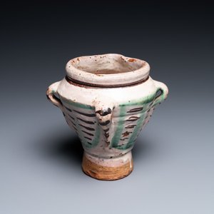A polychrome Spanish pottery mortar, Teruel, 15/16th C. — photo 2