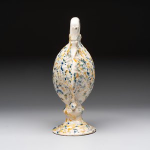 A polychrome spotted Spanish clam-form ewer, Aragon or Manises, 19th C. — foto 3